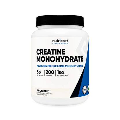 Nutricost Micronized Creatine Monohydrate Powder Supplement